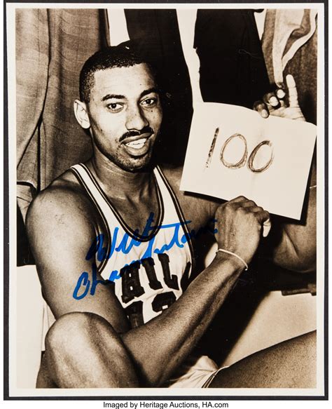 Wilt Chamberlain's 100 point game scoresheet was sold for an