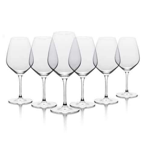 TABLE 12 19.25 oz. Lead-Free Crystal Red Wine Glasses (Set of 6) | The Home Depot Canada