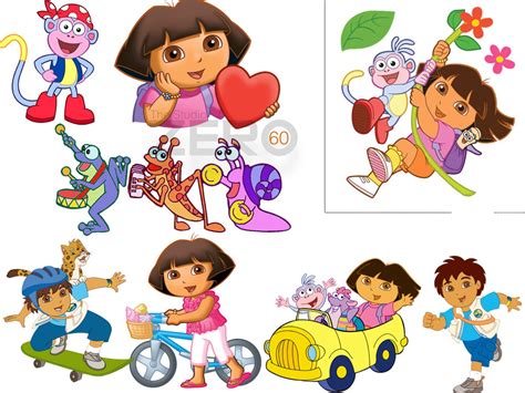 60 Dora the Explorer Clipart Instant Download 300DPI - Etsy