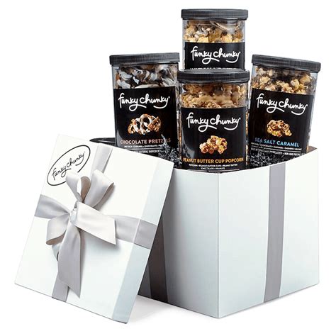 Funky Chunky | Gourmet Popcorn and Pretzel Mixes | Caramel Corn