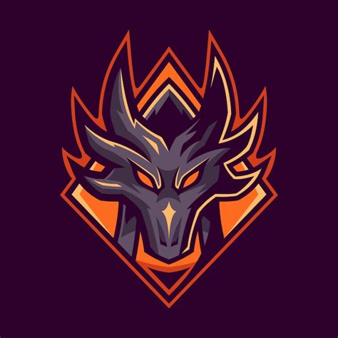 Dragon esport gaming logo design | Premium Vector