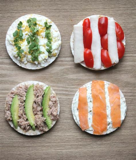 Rice Cakes with Healthy Toppings - My Fussy Eater | Easy Family Recipes