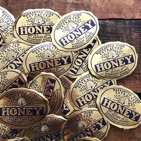 Vintage Honey Labels - Set of 10 | Honey label, Vintage labels, Journal labels