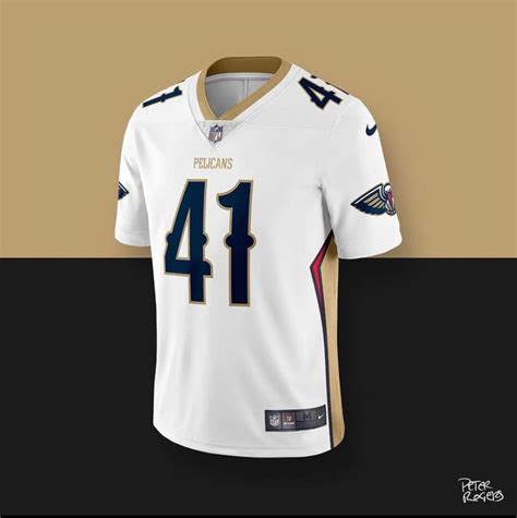 Found a Pelicans Football Jersey concept : r/NOLAPelicans