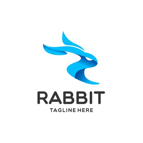 Rabbit logo design 6941848 Vector Art at Vecteezy