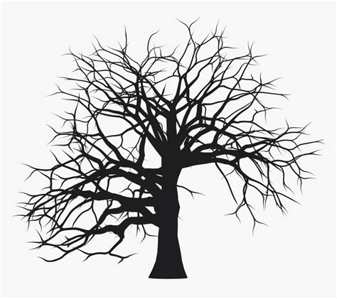 Tree Without Leaves Silhouette Png, Transparent Png , Transparent Png ...