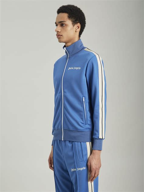 BLUE TRACK JACKET - Palm Angels® Official