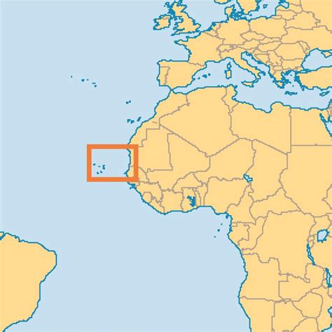 Islas de cabo Verde mapa del mundo - Show de Cabo Verde en el mapa del mundo (África Occidental ...