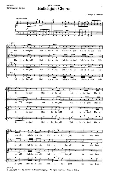 Hallelujah Chorus (SATB ) by G.F. Handel| J.W. Pepper Sheet Music