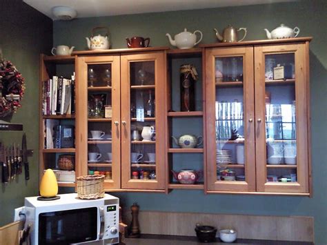 Pine Cabinets Ikea Shelves Kitchen - Lentine Marine