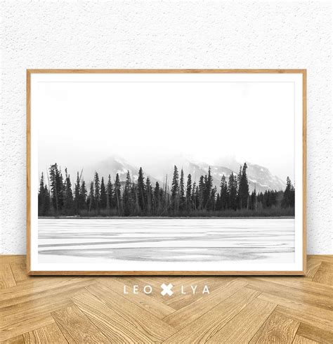 Black and White Forest Photography, Forest Printable Wall Art, Nature Print, Landscape Prints ...