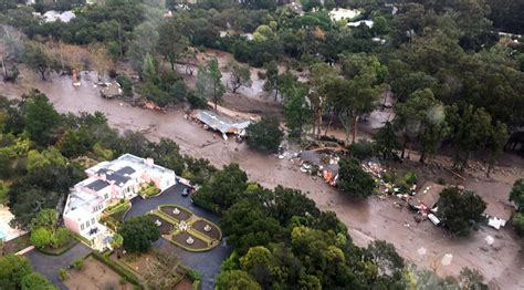 California mudslides: Before and after - BBC News