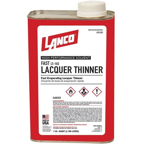 Lanco 32 oz. Lacquer Thinner-LT102-5 - The Home Depot