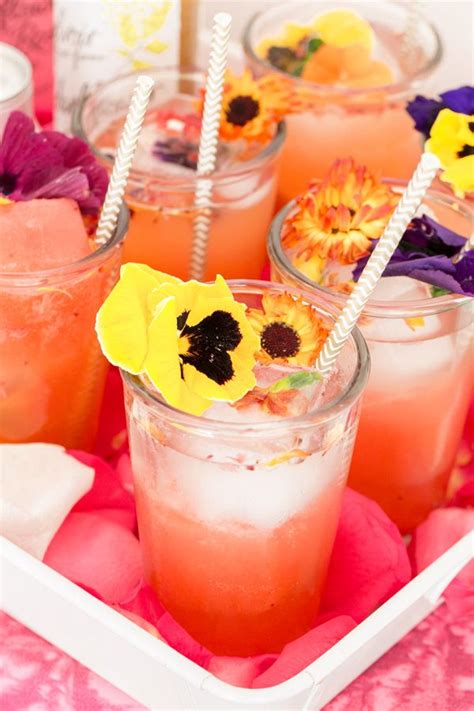 Berrylicious Floral Cocktail | Floral cocktails, Wedding appetizers, Yummy drinks