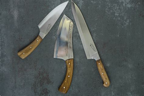 Personalized Chef Knife Set, Custom Engraved Meat Cleaver, Kitchen Knife Set, Butcher Knife ...