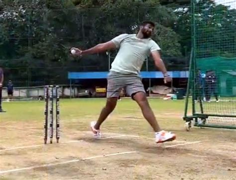 SEE: Bumrah Back To Bowling In The Nets! - Rediff Cricket