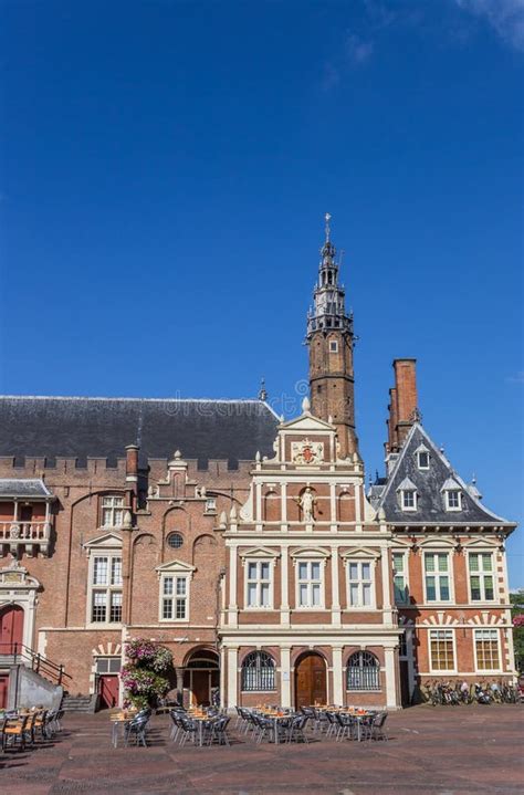 Town Hall on the Main Market Square of Haarlem Stock Image - Image of haarlem, cafe: 100774587