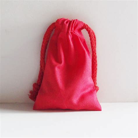 Red Cotton Drawstring Bags, Wholesale Drawstring Bags