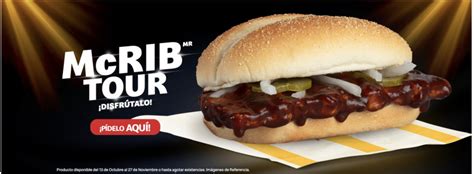 2023 Central America McRib returns - McRib Locator