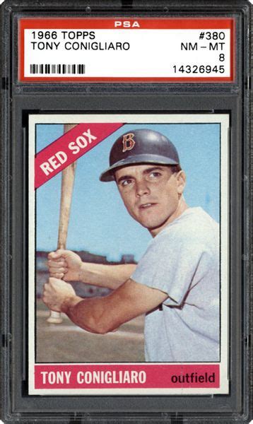 1966 Topps Tony Conigliaro | PSA CardFacts®