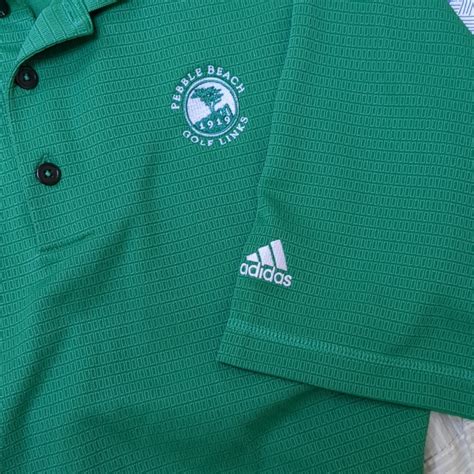 Men's Adidas Pebble Beach Golf Links Polo Shirt Size … - Gem