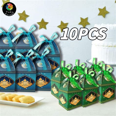 Jual 10 Pcs Box Hampers Lebaran Kotak Idul Fitri Pita Muat Giftbox Octagon Ramadhan Box Hamper ...