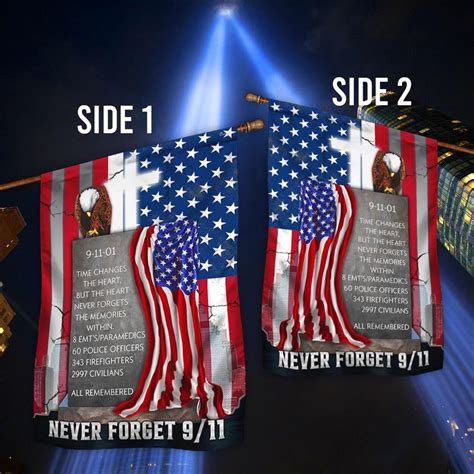 Never Forget 911 Flag September 11 Memorial American Flag TPT1009F - Flagwix