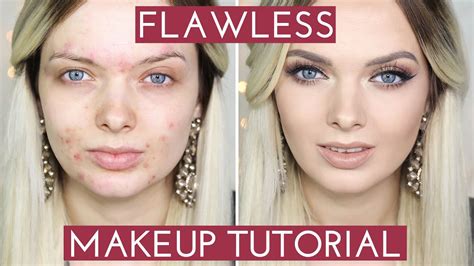 ACNE COVERAGE// Flawless Foundation Makeup Tutorial // MyPaleSkin - YouTube