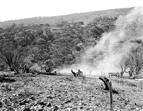 Work commences with the first blast on the Snowy Mountain Scheme | naa.gov.au