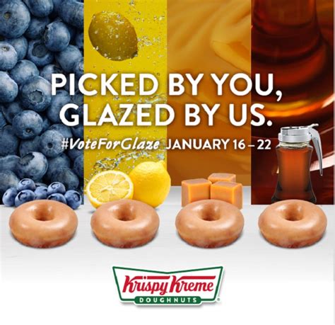 Krispy Kreme Vote for the next Glaze Flavor | Donut flavors, Krispy ...
