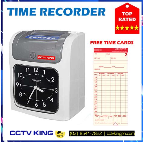 CCTV KING Bundy Clock Time Recorder with Free 50 pcs Time Card | Lazada PH