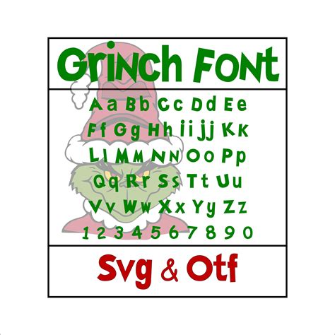 Grinch Font Svg Grinch Svg Grinch Letter Svg Christmas | Images and Photos finder