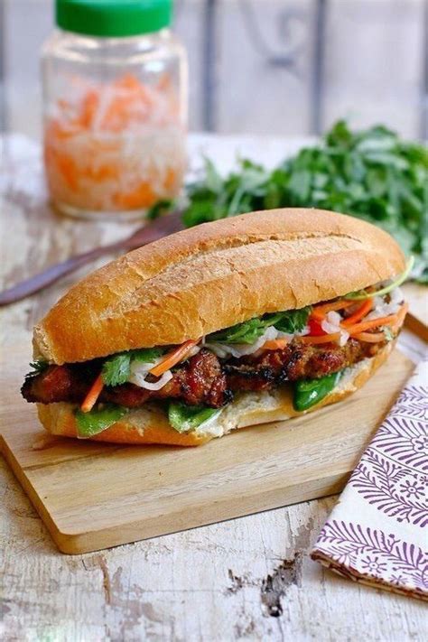 Banh Mi Thit Nuong – Vietnamese Sandwich with Grilled Pork | Pork ...