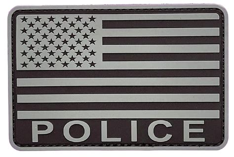 USA American Flag Police Patch 3.0 X 2.0 PVC Rubber - Etsy