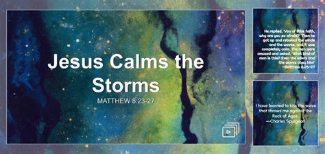 Jesus Calms the Storms Sermon by Sermon Research Assistant, Matthew 8:23-27 - SermonCentral.com