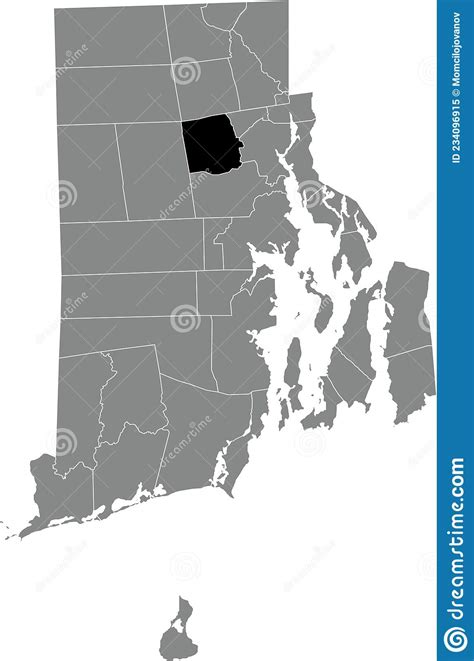 Location Map of the Johnston of Rhode Island, USA Stock Vector - Illustration of city, gray ...