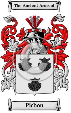 Pichon Name Meaning, Family History, Family Crest & Coats of Arms