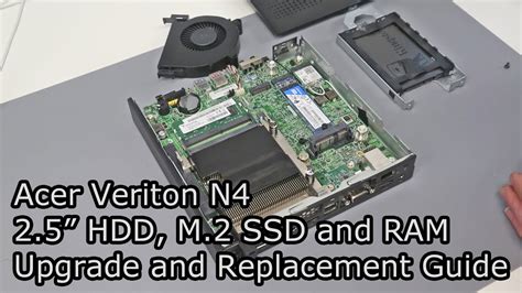 Acer Veriton N4 2.5" HDD, M.2 SSD and RAM Upgrade Guide - YouTube