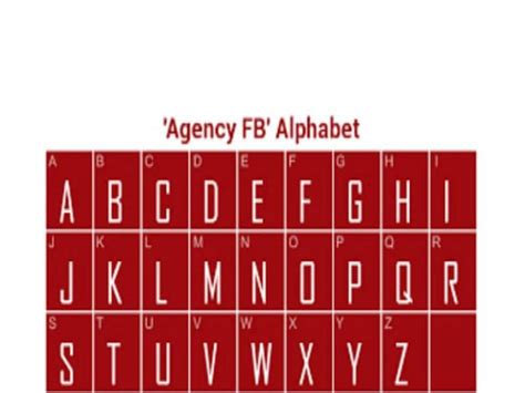 Agency FB Font Free Download - Fonts Empire