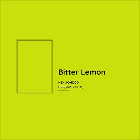 About Bitter Lemon - Color codes, similar colors and paints - colorxs.com