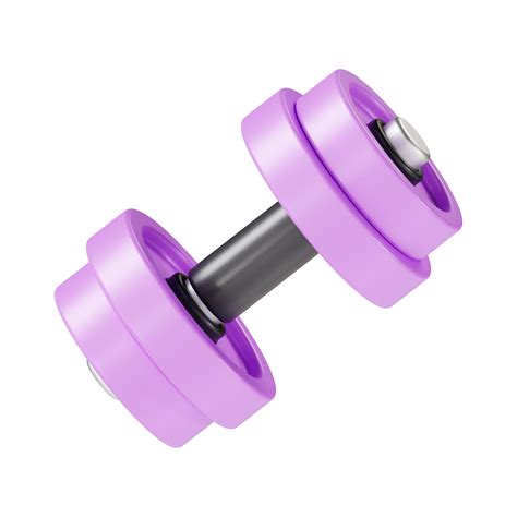 dumbbell 3d icon illustration, transparent background 48046794 PNG