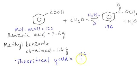 💣 Methyl benzoate by fischer esterification. Synthesis of Methyl Benzoate by Fischer ...