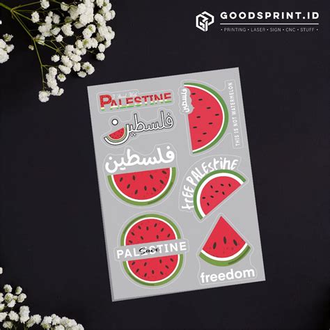 Free PALESTINE Stickers Save PALESTINE Watermelon Stickers Freedom PALESTINE Watermelon Stickers ...