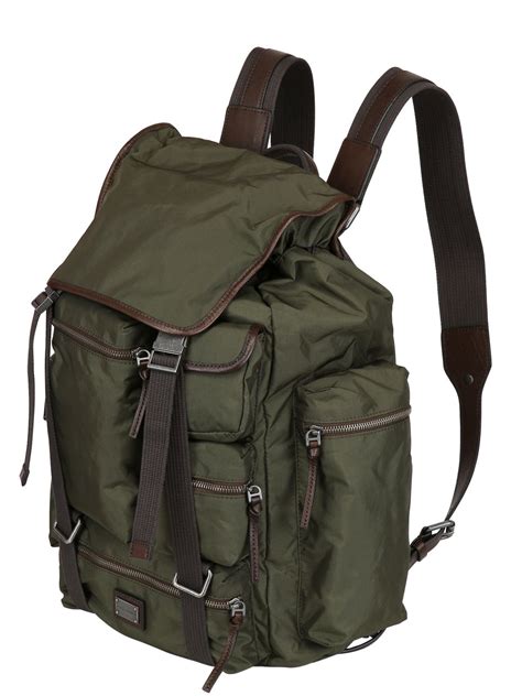 Dolce & gabbana Nylon Multi Pocket Backpack in Green for Men (MILITARY GREEN) | Lyst