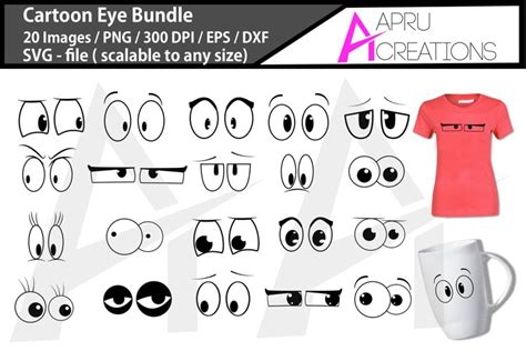 Cartoon eyes svg bundle (2126173)