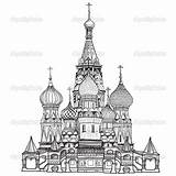 St Basil Cathedral Coloring Pages Sketch Page sketch template