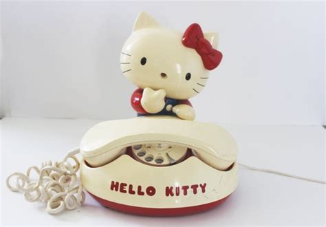 Vintage 1970s Hello Kitty Rotary Red Telephone Made in Japan - Etsy