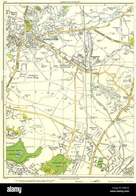 LANCS:Middleton,Manchester,Failsworth,Drummer Hill,Moston,Oldham, 1935 ...