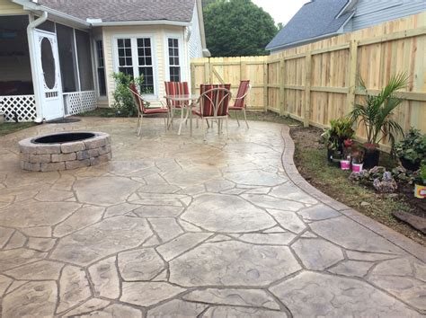 Affordable Pressed Concrete Patio Cost - Patio Designs