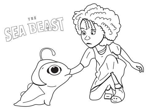 Maisie The Sea Beast Coloring Page - Free Printable Coloring Pages for Kids